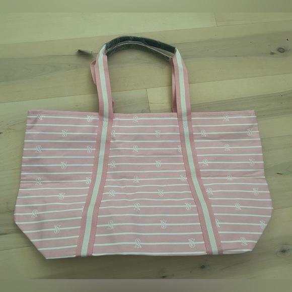 NWT Victoria’s Secret Pink/White Tote - Picture 2 of 11